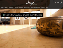 Tablet Screenshot of jayayoga.ca